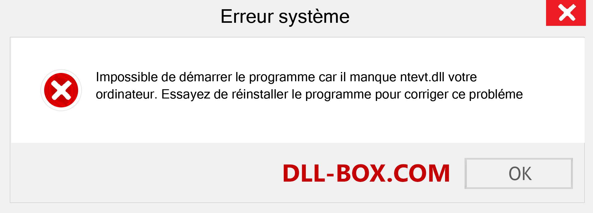 Le fichier ntevt.dll est manquant ?. Télécharger pour Windows 7, 8, 10 - Correction de l'erreur manquante ntevt dll sur Windows, photos, images